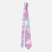 Pastel Camouflage Abstract kunstpatroon Stropdas (Achterkant)