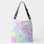 Pastel Camouflage Crossbody Tas (Voorkant)