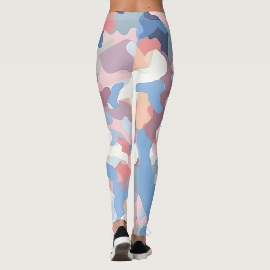 Pastel Camouflage Leggings (Achterkant)