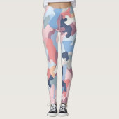 Pastel Camouflage Leggings (Voorkant)