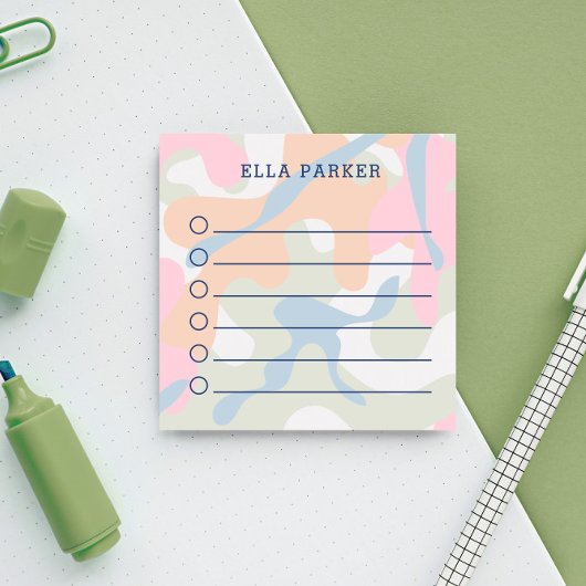 Pastel Camouflage om lijst te doen Post-it® Notes