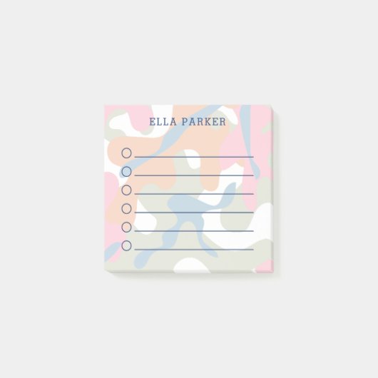 Pastel Camouflage om lijst te doen Post-it® Notes (Voorkant)
