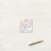Pastel Camouflage om lijst te doen Post-it® Notes (Op bureau)