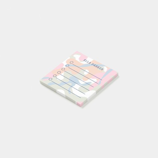 Pastel Camouflage om lijst te doen Post-it® Notes (Schuin)