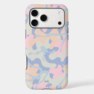 Pastel Camouflagepatroon met Monogram