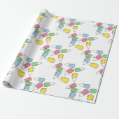 Pastel Candy Corn Easter Basket Snoep Kernels Cadeaupapier (Uitgerold)