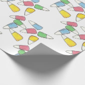 Pastel Candy Corn Easter Basket Snoep Kernels Cadeaupapier (Hoek)