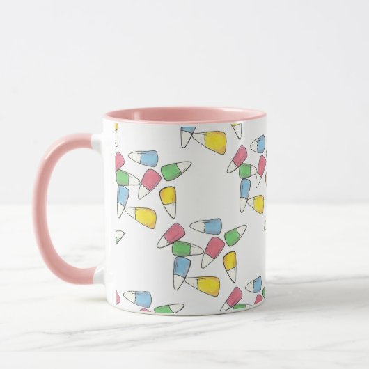 Pastel Candy Corn Easter Party Springtime Mok (Links)