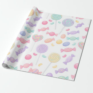 Pastel Candy Land Zoete Verrassingen Cadeauverpakk Cadeaupapier