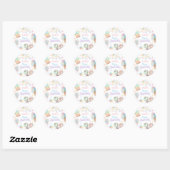Pastel Candyland Sweet Celebration Verjaardagsfees Ronde Sticker (Vel)