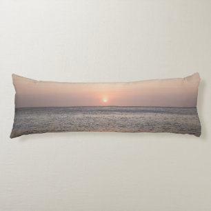 Pastel Caribbean Sunset #1 #sunset #wall #art Lichaamskussen