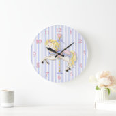 Pastel Carousel Pony Grote Klok (Huis)