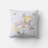 Pastel Carousel Pony Kussen (Voorkant)