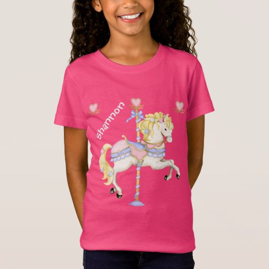 Pastel Carousel Pony T-shirt (Voorkant)