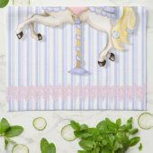 Pastel Carousel Pony Theedoek (Gevouwen)