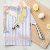 Pastel Carousel Pony Theedoek (Quarter Fold)