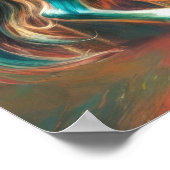 Pastel Carrousel Paard Merry Go Round Poster (Hoek)