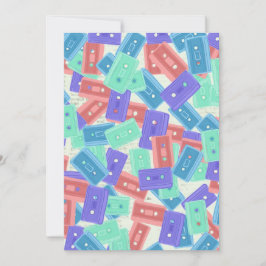 Pastel Cassettebandjes - jaren 90 esthetische muzi Bedankkaart