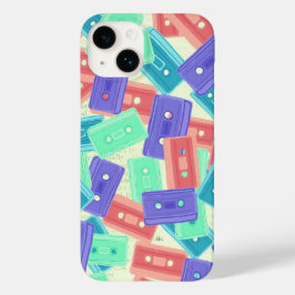 Pastel Cassettebandjes - jaren 90 esthetische muzi Case-Mate iPhone 14 Hoesje