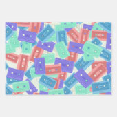 Pastel Cassettebandjes - jaren 90 esthetische muzi Inpakpapier Vel (Voorkant 2)