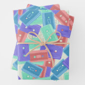 Pastel Cassettebandjes - jaren 90 esthetische muzi Inpakpapier Vel (In situ)