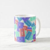 Pastel Cassettebandjes - jaren 90 esthetische muzi Koffiemok (Voorkant rechts)