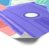 Pastel Cassettebandjes - jaren 90 esthetische muzi Poster (Hoek)