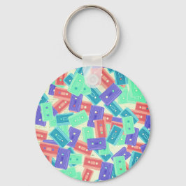 Pastel Cassettebandjes - jaren 90 esthetische muzi Sleutelhanger