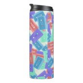 Pastel Cassettebandjes - jaren 90 esthetische muzi Thermosbeker (Geroteerd rechts)