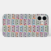 Pastel Cassettebandjes Retro Patroon Case-Mate iPhone Case (Achterkant (horizontaal))