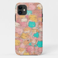 Pastel Cat Doodle Mobile Hoesje