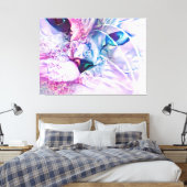 Pastel Cat Dreamscape Canvas Afdruk (Insitu (Slaapkamer))