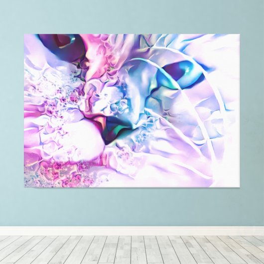 Pastel Cat Dreamscape Canvas Afdruk (Insitu (Houten vloer))