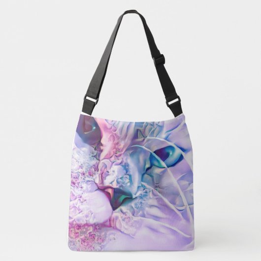 Pastel Cat Dreamscape Crossbody Tas (Voorkant)
