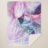 Pastel Cat Dreamscape Sherpa Deken (Voorkant)