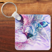 Pastel Cat Dreamscape Sleutelhanger (Voorkant)