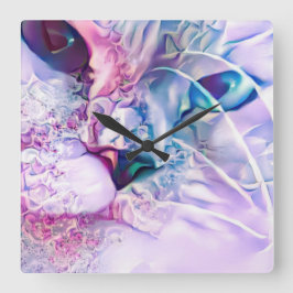 Pastel Cat Dreamscape Vierkante Klok