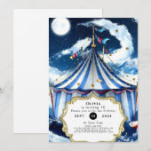 Pastel Celestial Circus Verjaardag Kaart (Voorkant / Achterkant)