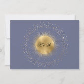 Pastel Celestial Gold bruiloft uitnodiging (Achterkant)