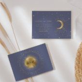 Pastel Celestial Gold bruiloft uitnodiging