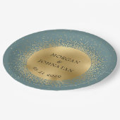 Pastel Celestial Gold Moon Paper Bord (Gekanteld)