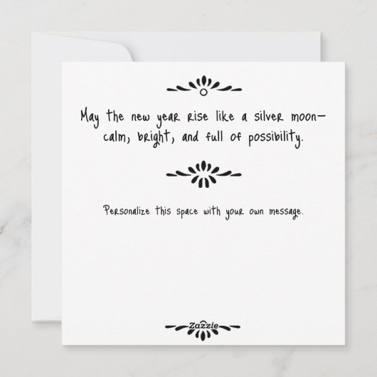 Pastel Celestial Pony and Crescent Moon Feestdagenkaart (Achterkant)