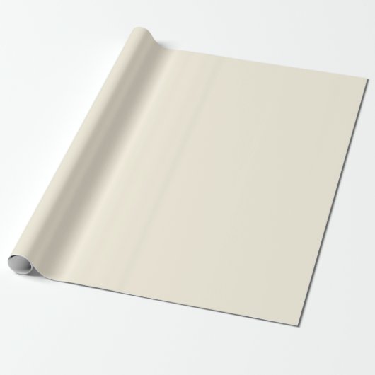 Pastel Champagne Effen kleur | Klassiek | Elegant Cadeaupapier (Uitgerold)