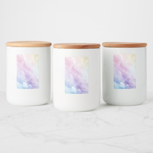 Pastel Charm Opslagpot Voedselcontainer Etiket (Flessen)