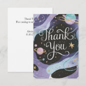 Pastel Charming Stars Celestial Bedankkaart (Voorkant / Achterkant)