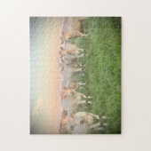 Pastel Charolais runderen in de wei Legpuzzel (Verticaal)