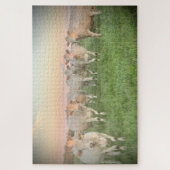  Pastel Charolais runderen in de wei Legpuzzel (Verticaal)