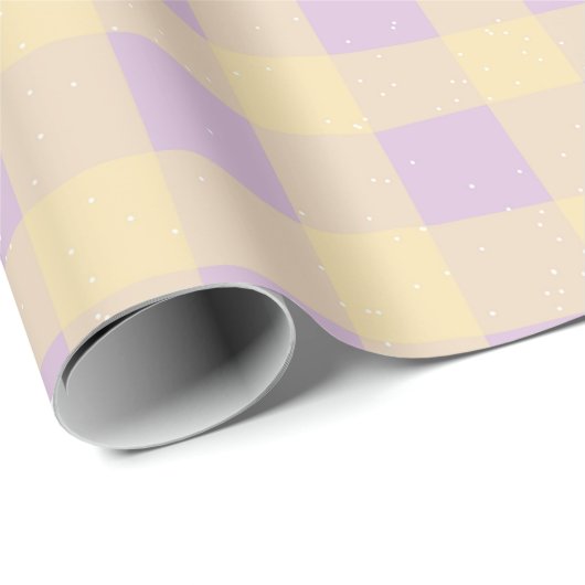 Pastel Checkered Gingham Cadeaupapier (Rol Hoek)