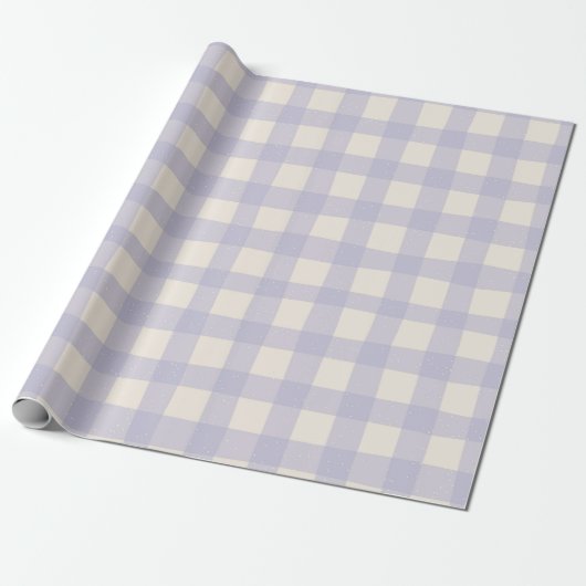 Pastel Checkered Gingham Cadeaupapier (Uitgerold)