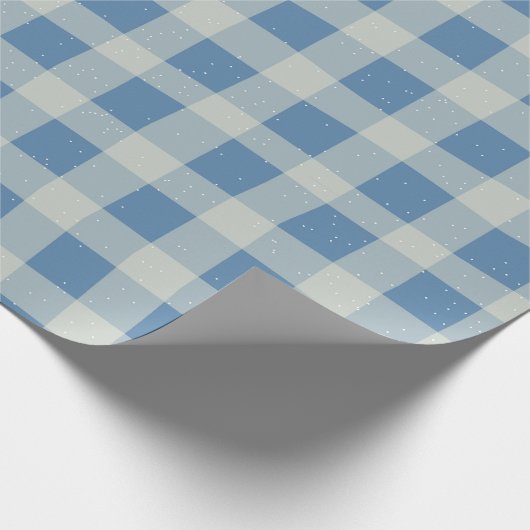 Pastel Checkered Gingham Cadeaupapier (Hoek)